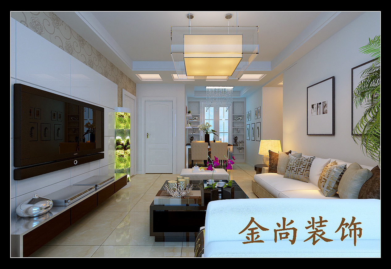 设计理念：该作品是雅园两室两厅两卫的户型，业主是一