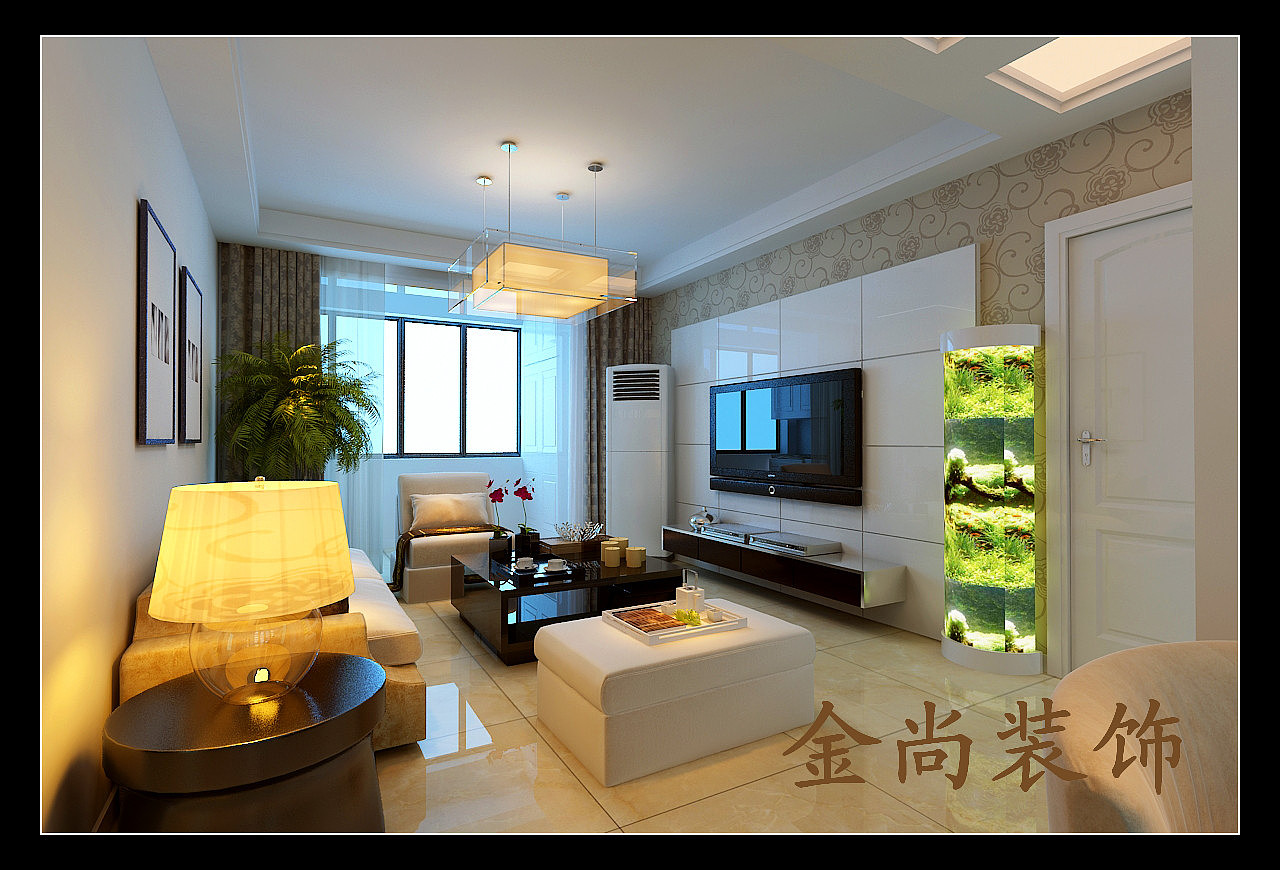 设计理念：该作品是雅园两室两厅两卫的户型，业主是一