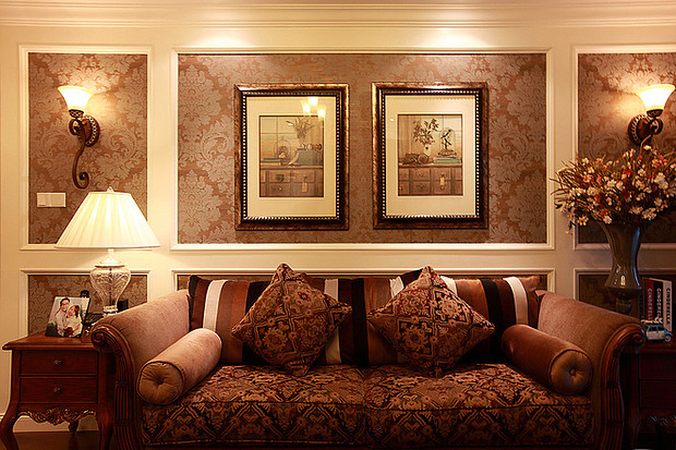 美式的沉稳加上线条的修饰，简称完美，很多业主朋友认