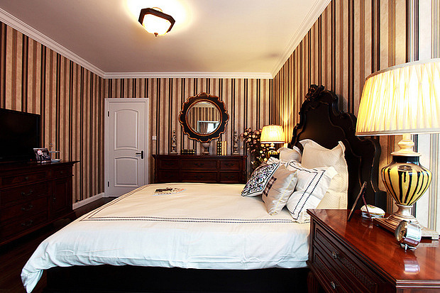 美式的沉稳加上线条的修饰，简称完美，很多业主朋友认