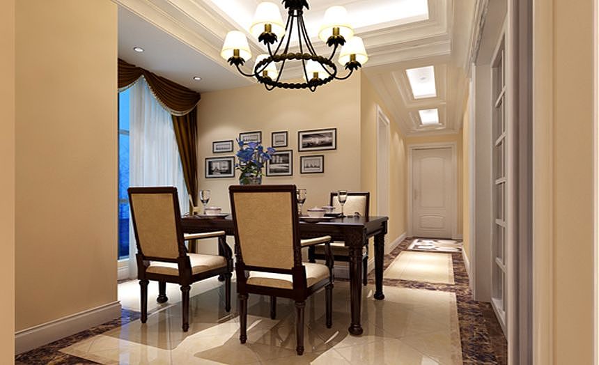 本案采用简欧风格。本方案平面改动不多，一是对过道的