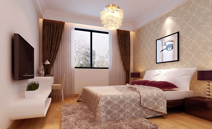 本案采用现代简约风格，90平方面积不是很大，入户门