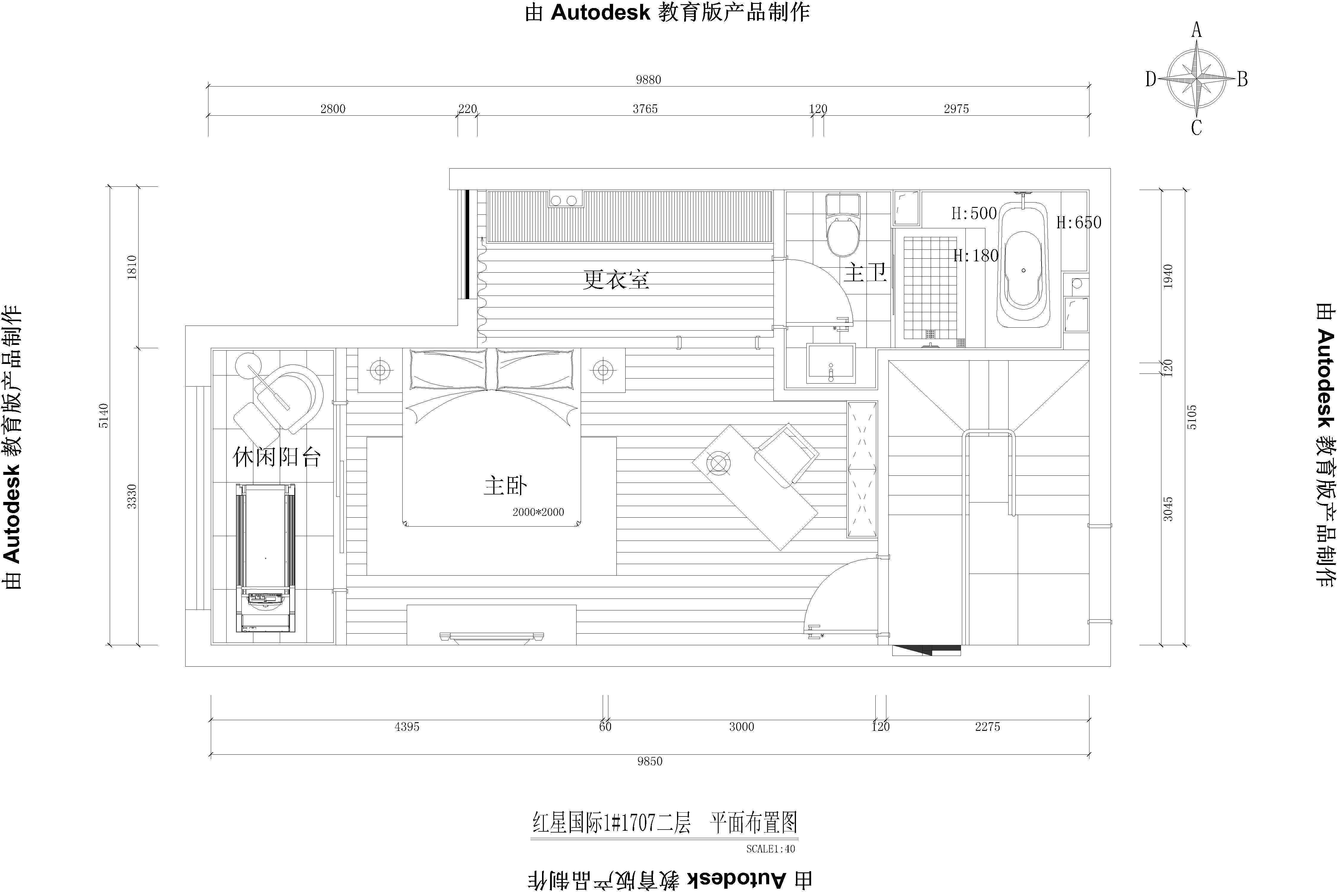 设计说明：本案设计主题为新古典风格，无论是家具还是