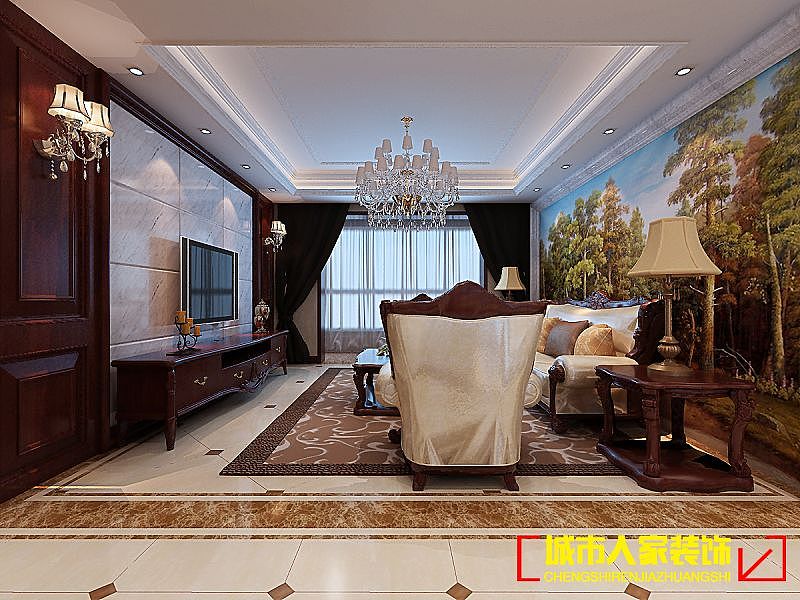 设计说明：简约中式风格整体兼有传统中式风格和现代简