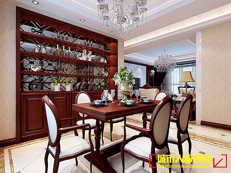 设计说明：简约中式风格整体兼有传统中式风格和现代简