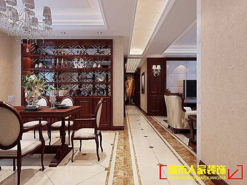 设计说明：简约中式风格整体兼有传统中式风格和现代简