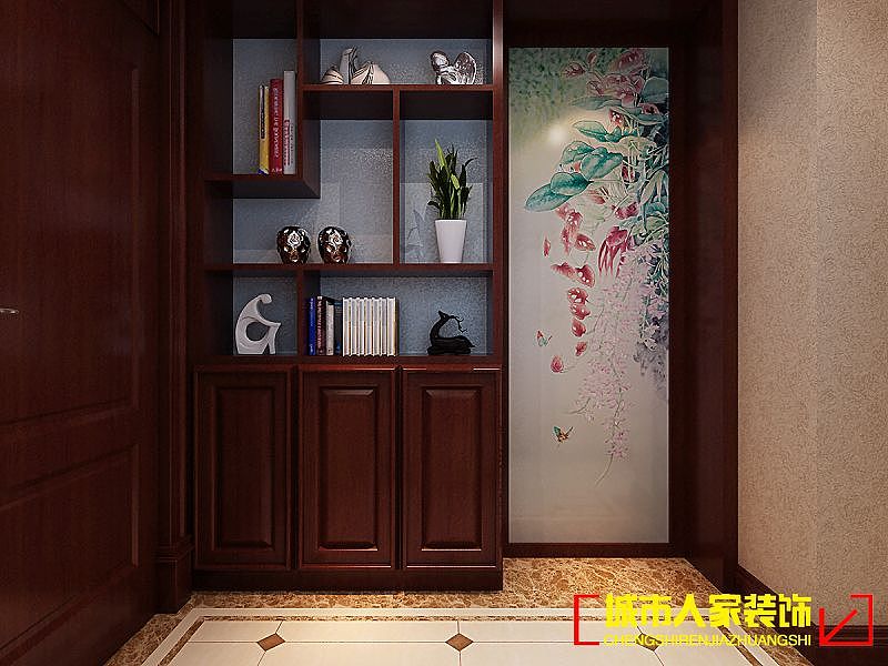 设计说明：简约中式风格整体兼有传统中式风格和现代简