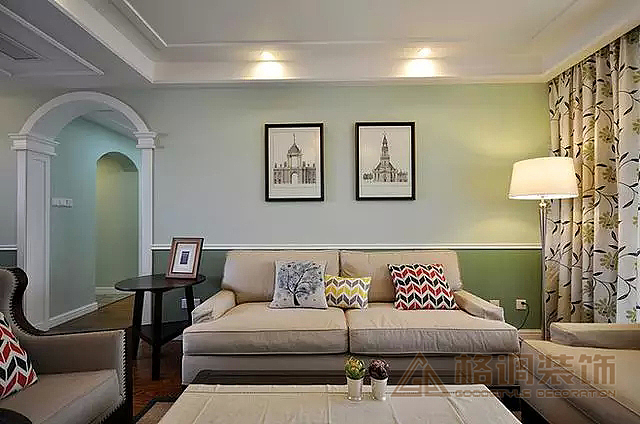 约克郡建筑面积：120平米户 型：三室两厅装修风格