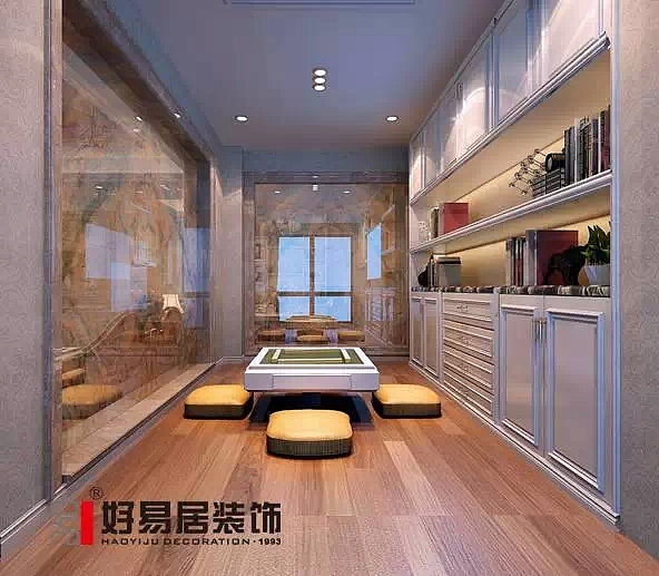 【案例说明】本案的设计风格为简约欧式，营造典雅、自