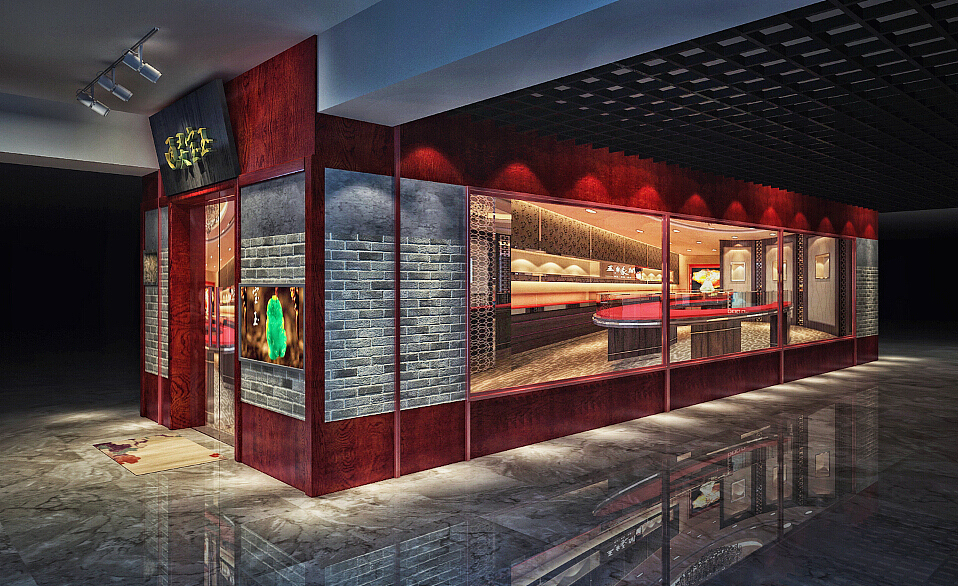 古朴厚重，以朱色为主色调，凸显沉稳大气，中华沉积之