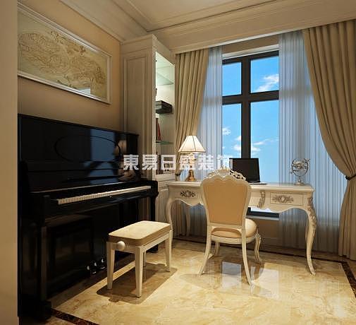 建筑面积：95平米案例说明：整个空间设计把欧式风格