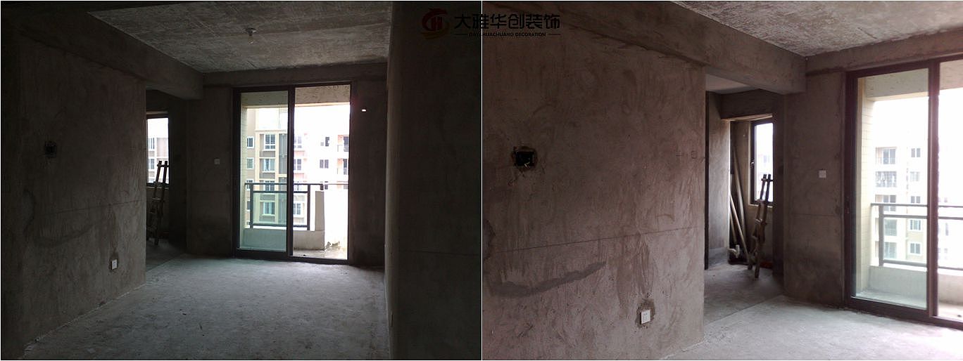 本案最大的亮点就是超炫的镜面电视背景和沙发背景的相