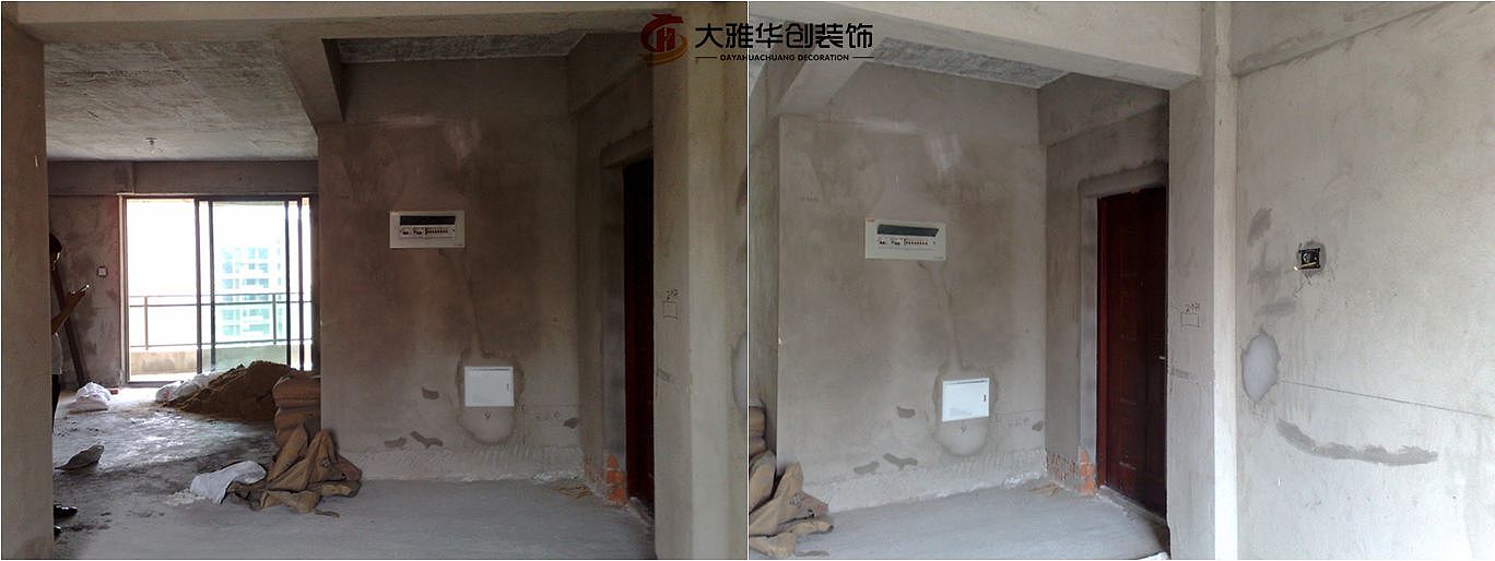 本案最大的亮点就是超炫的镜面电视背景和沙发背景的相