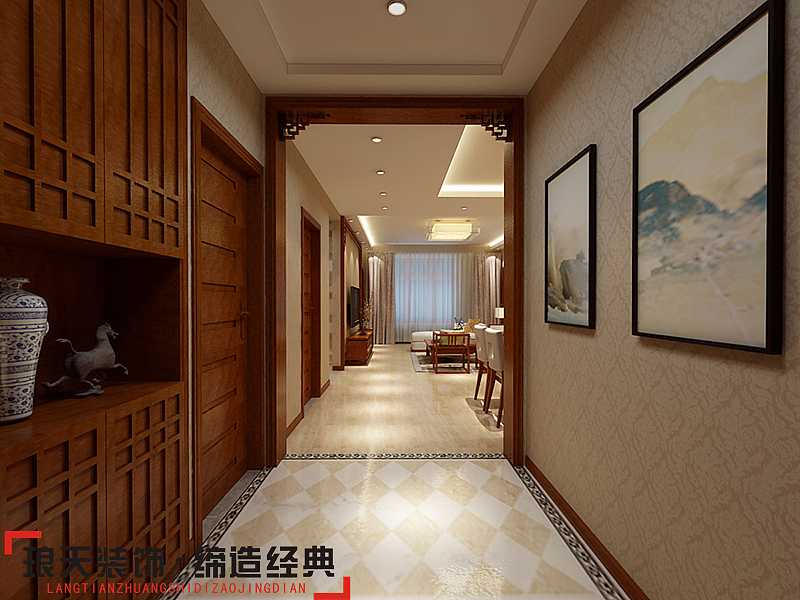 本案用简中来落笔设计这套生活空间，并结合地域文化及