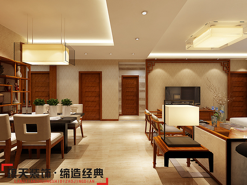 本案用简中来落笔设计这套生活空间，并结合地域文化及
