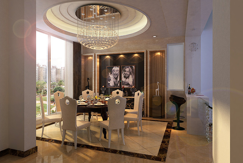 欧式风格强调以华丽的装饰、浓烈的色彩、精美的造型达