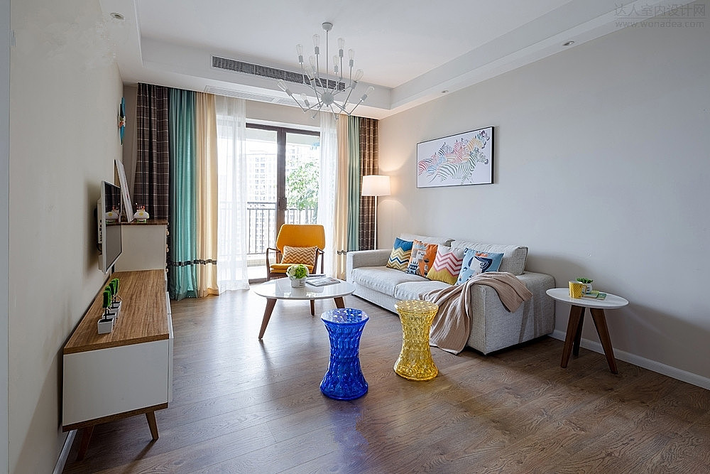 中国铁建梧桐苑87.82平环保装修实景图