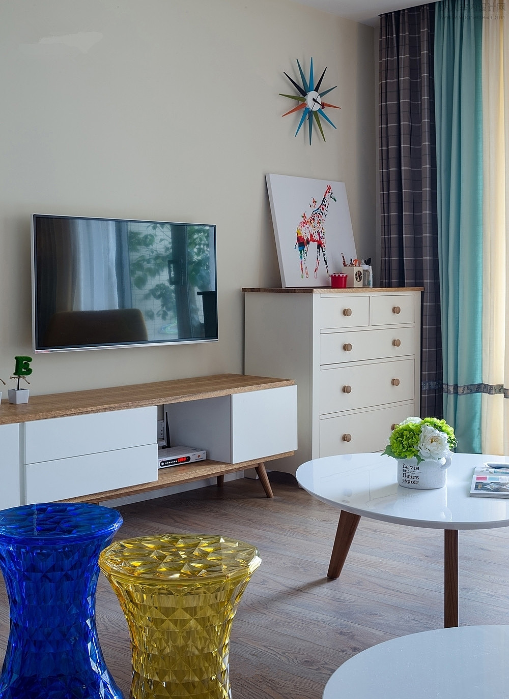 中国铁建梧桐苑87.82平环保装修实景图