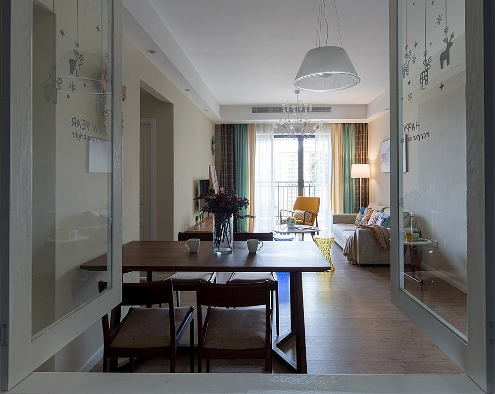 中国铁建梧桐苑87.82平环保装修实景图