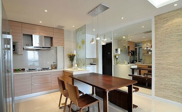 本案例示意为现代简约风格。整体设计摒弃了复杂造型的