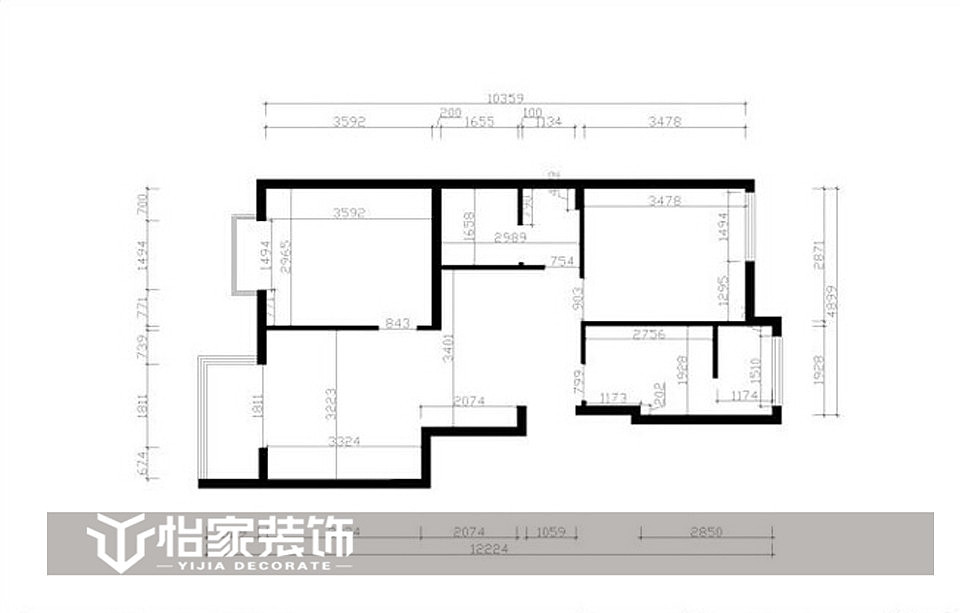 整体风格以白色调为主，家庭居住人群为年轻人，所以设