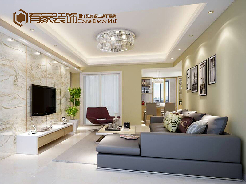 本案风格为简约风格、格局上唯一的不好的是只有一个卫