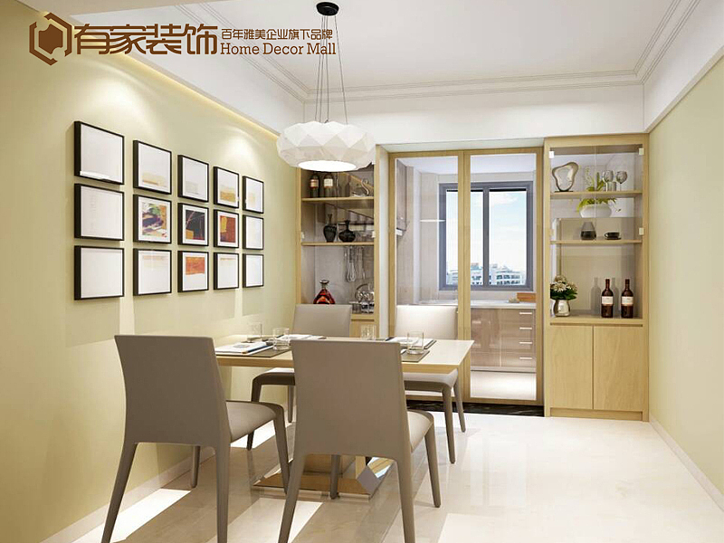 本案风格为简约风格、格局上唯一的不好的是只有一个卫