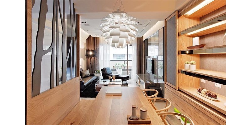 新中式风格是在后现代建筑基础上适用于现代居住理念的