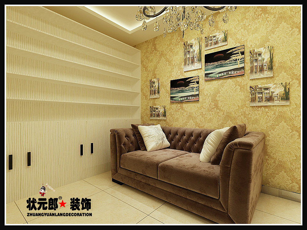 状元郎装饰理发厅装修实景案例