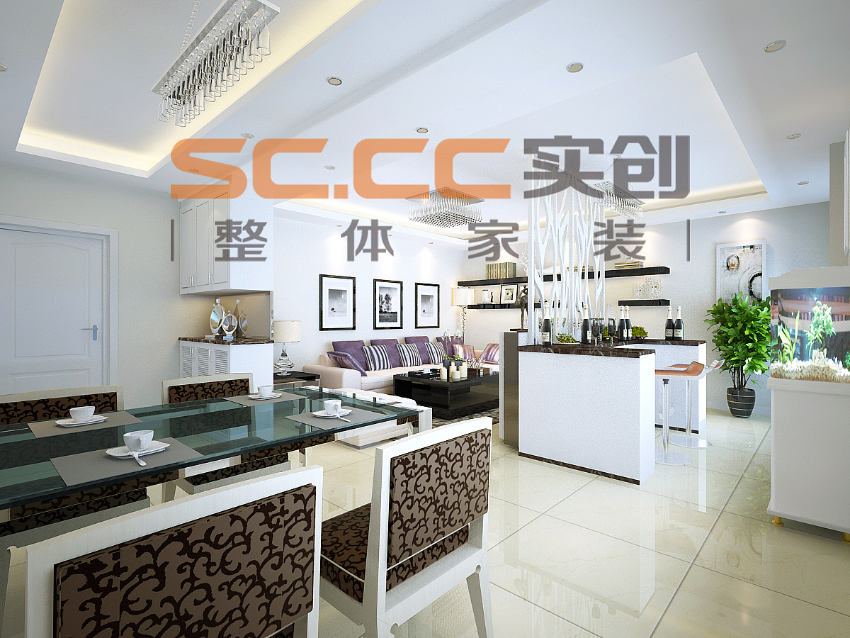 客厅作为活动起居空间，功能性比较强，突出娱乐休闲会
