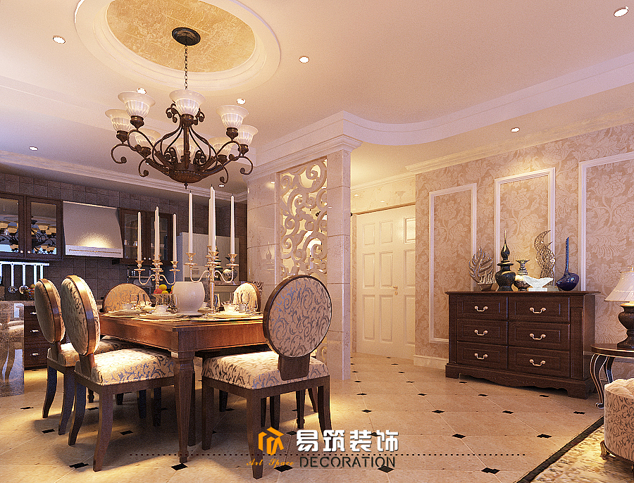 易筑装饰  御景东方住宅  客厅、餐厅