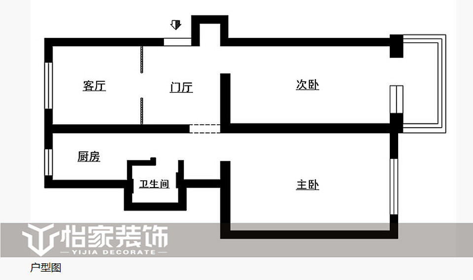86平二居现代风