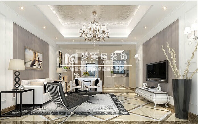 简欧家居风格从整体到局部、从空间到室内陈设塑造，都