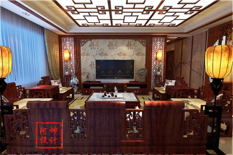 中式设计风格除了能够带来清丽秀美的室内氛围，还可以