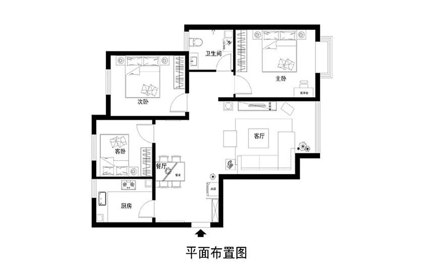 现代风格强调建筑及室内装潢应该既具有历史的延续性又