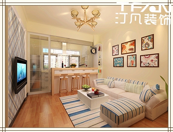 小区名称：园上园建筑面积：77平米装修风格：田园风