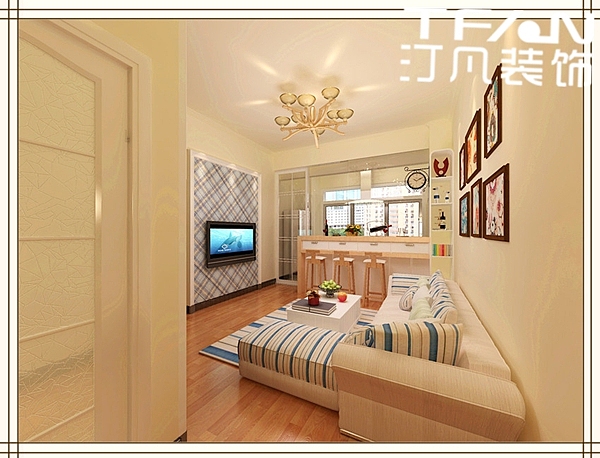 小区名称：园上园建筑面积：77平米装修风格：田园风