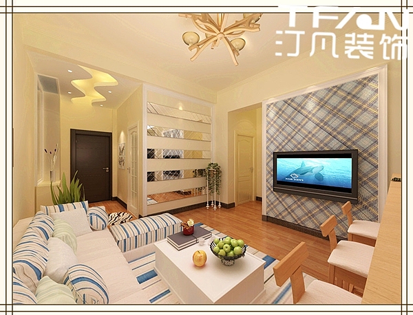 小区名称：园上园建筑面积：77平米装修风格：田园风