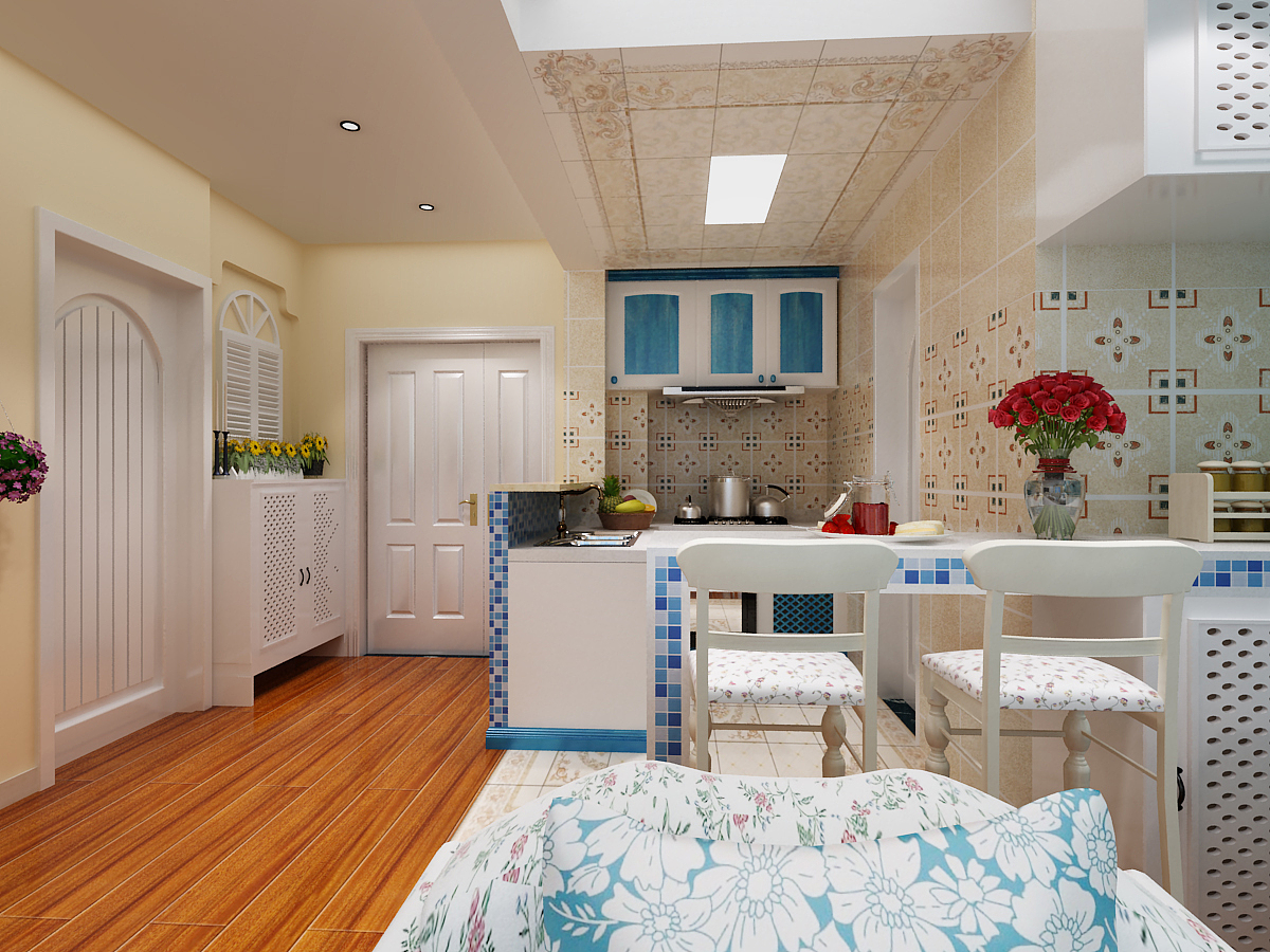 女主人是个未婚的小白领，自己一个人喜欢清新自然的感