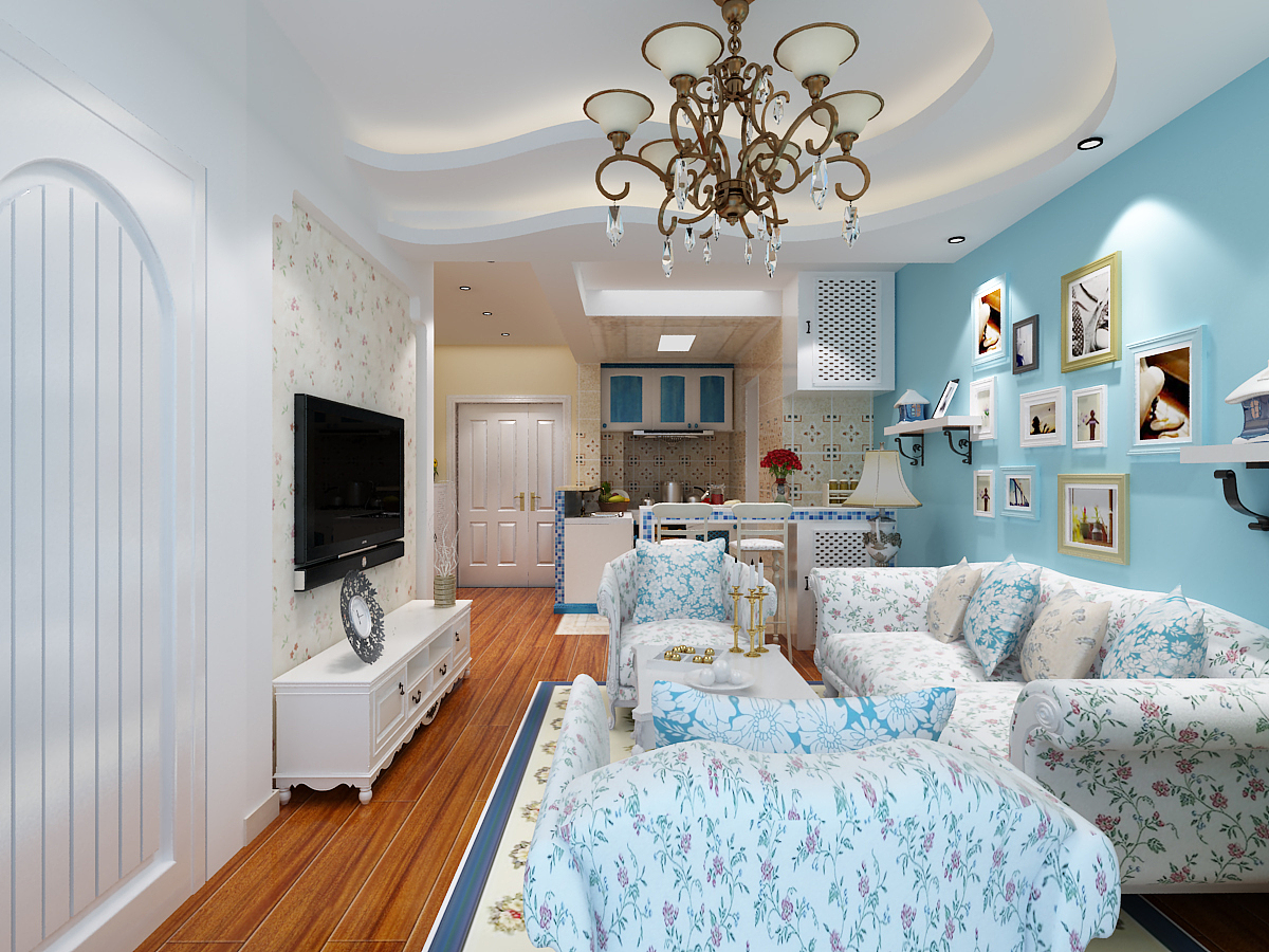 女主人是个未婚的小白领，自己一个人喜欢清新自然的感