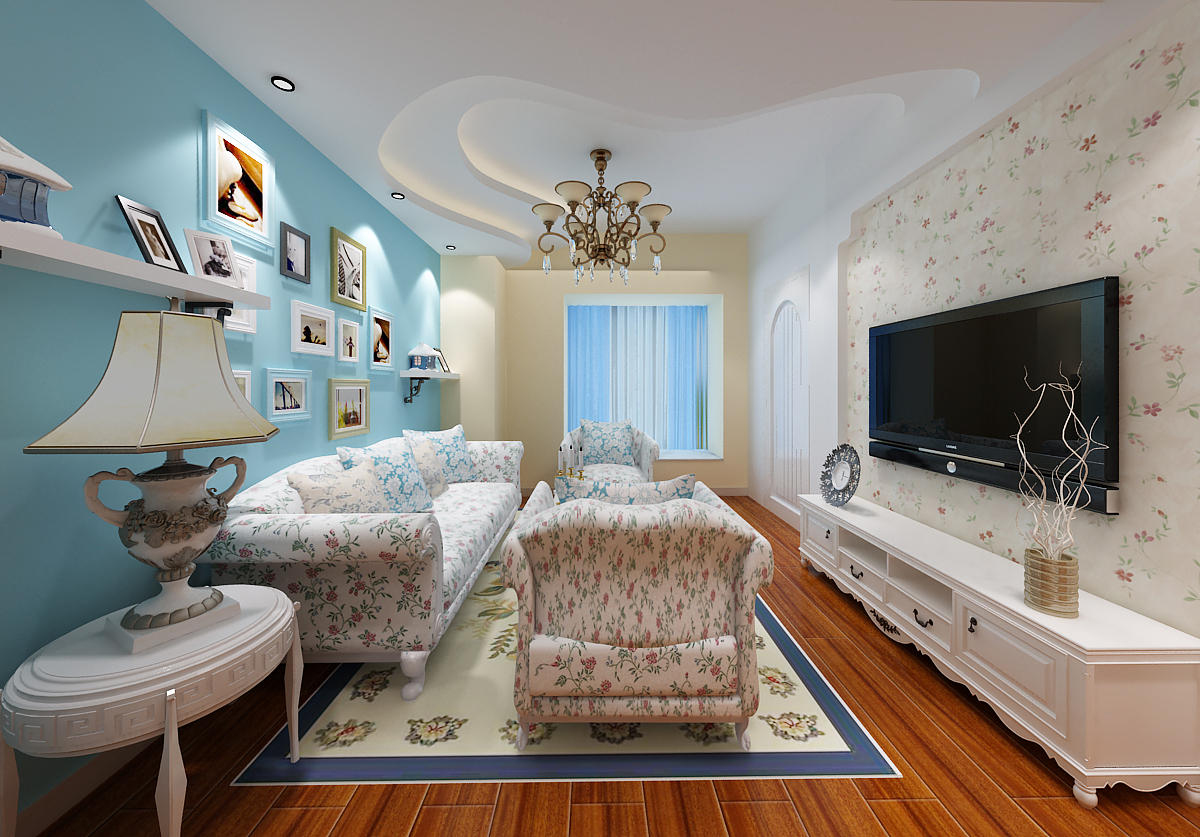 女主人是个未婚的小白领，自己一个人喜欢清新自然的感