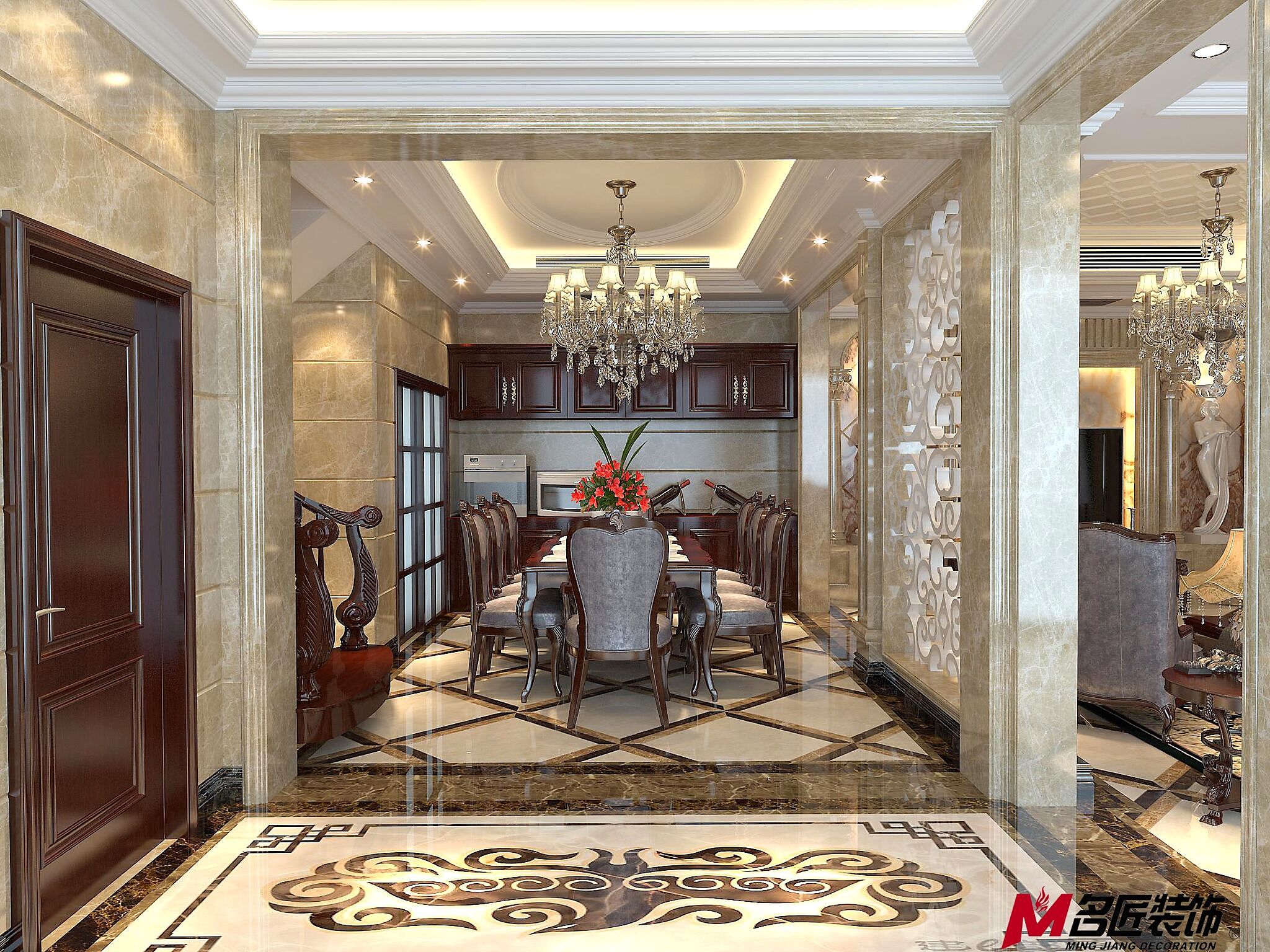 小区名称：乔治庄园别墅房屋面积：400设计风格：欧