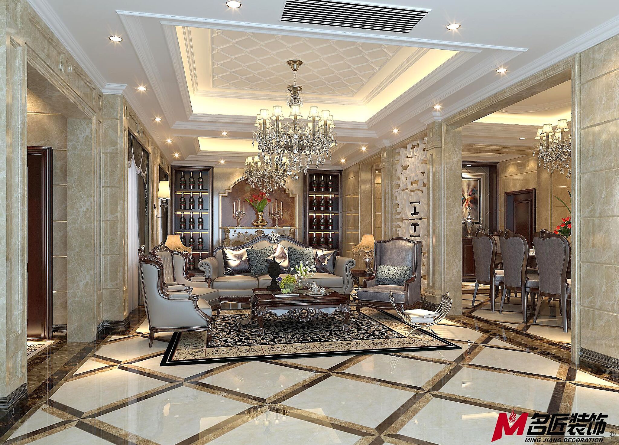 小区名称：乔治庄园别墅房屋面积：400设计风格：欧