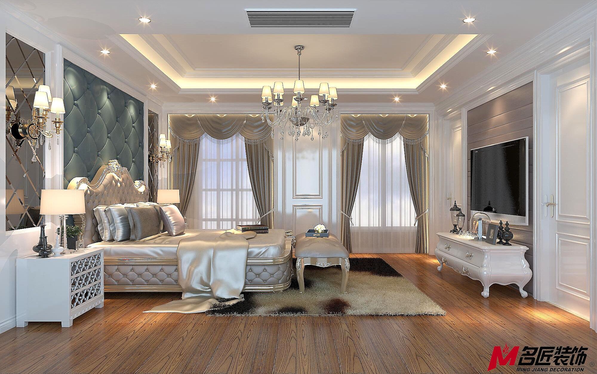 小区名称：乔治庄园别墅房屋面积：400设计风格：欧