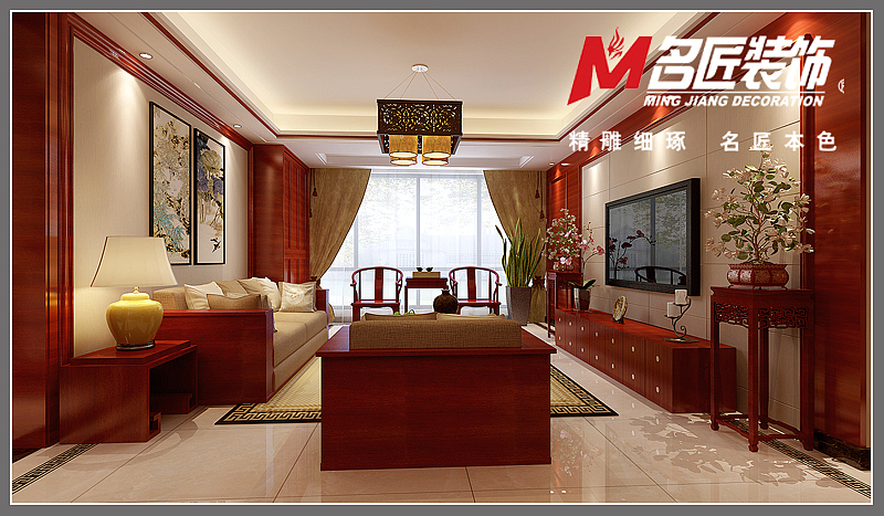 小区名称：上铁银欣花园面积：130设计风格：中式设