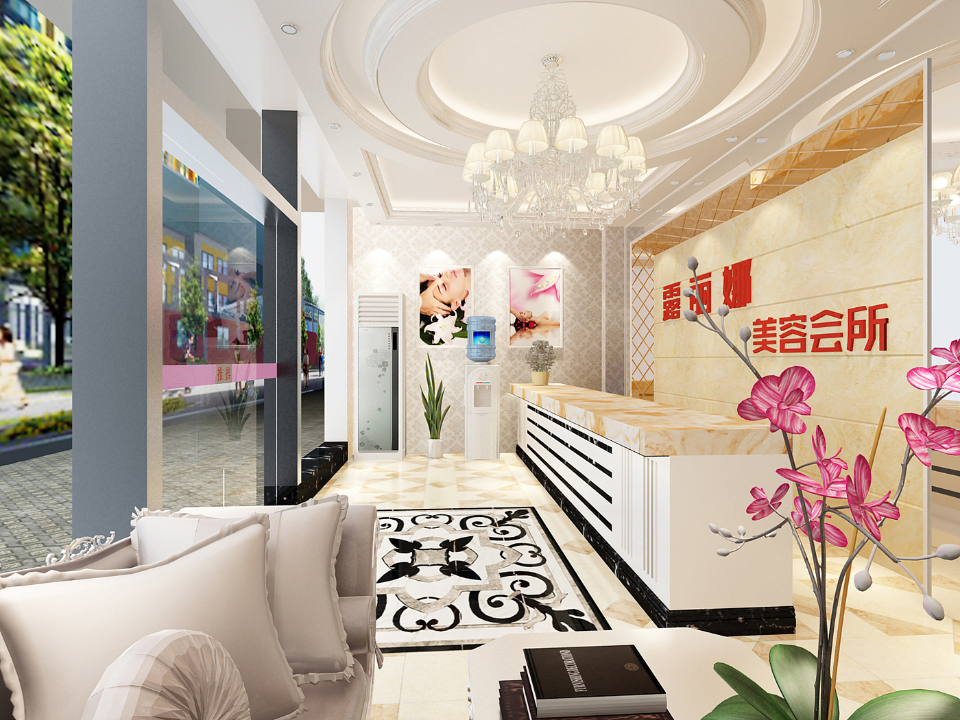 老板是个女强人，这只是其中一家店，刚开始设计的时候