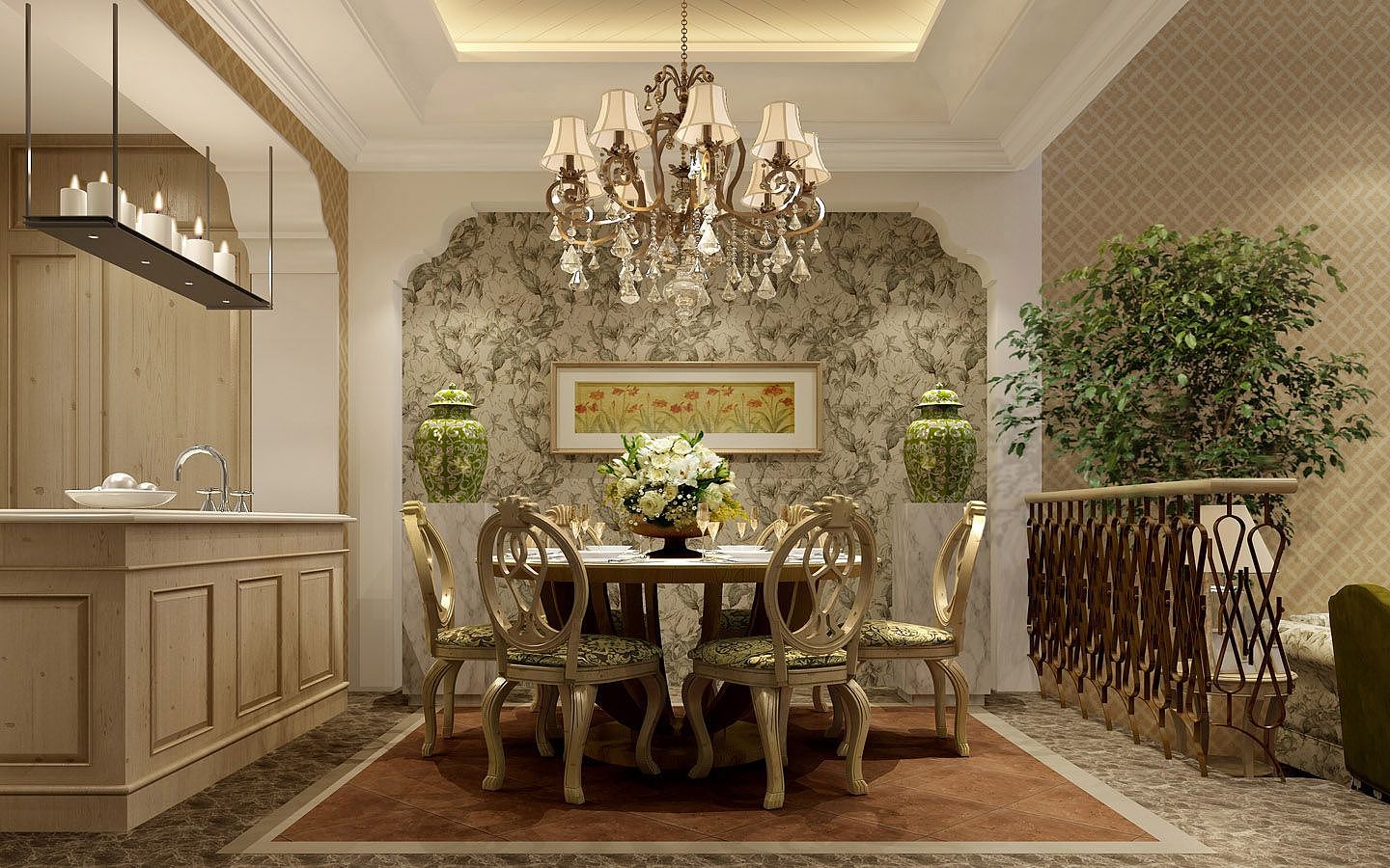 地中海风格样板间，整体半包，合同价43000