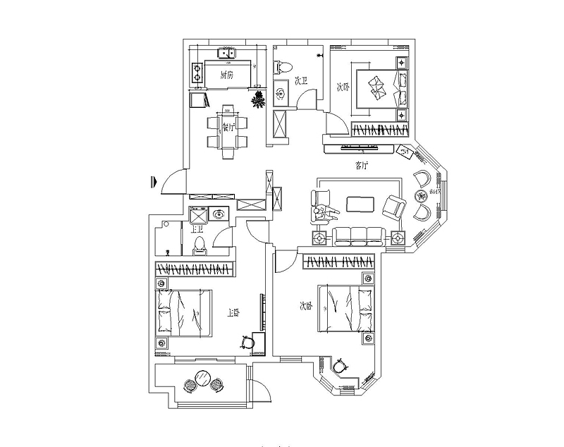 项目名称:印象湾 施工单位：青岛实创装饰建筑面积：