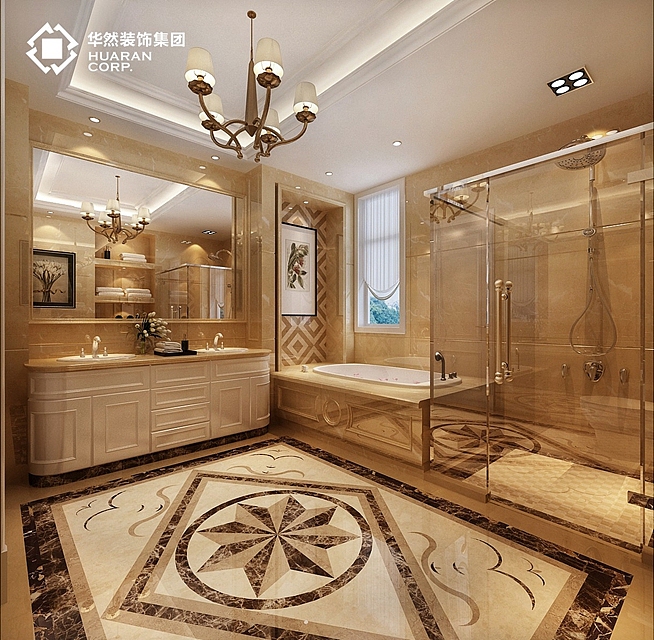 玫瑰园效果图 800㎡案例 法式风格 华然装饰