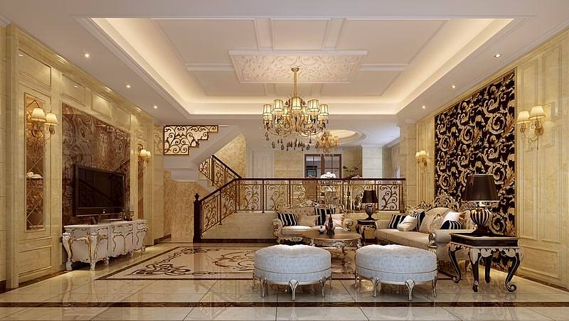 欧式风格，轻装修重装饰型的，靠后期软装搭配完工效果